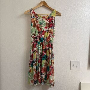 Alice + Olivia Silk “Alina” Floral Print Silk Dress Size XS